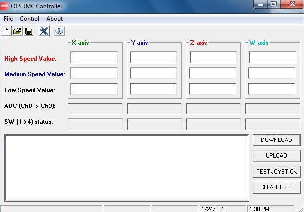 GUI to CONFIGURE the Step Rates