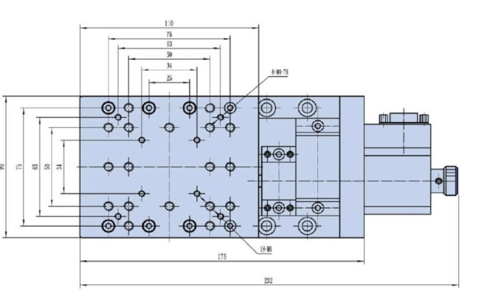 Stepper Motor Driven Two-axis XZ-plane Stage, Travel  : 50 mm