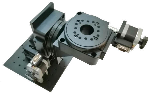 Three-axis Yaw, Pitch and Roll Stage, Stage Diameter: 100mm